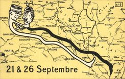 Vintage Postcard Militaria 21 & 26 setpembre