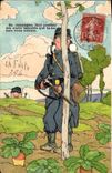 CPA Militaria En campagne 
