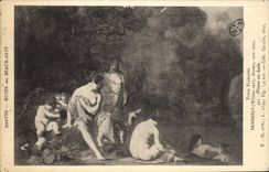 Postal Nantes Vagar del Bonito Artes Panneels Diana al Baño