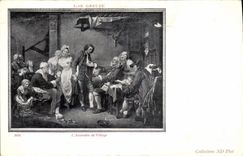 Postal Greuze lo concedido de pueblo