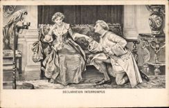 CPA Declaration interrompue Perroquet 