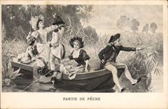 CPA Partie de peche 