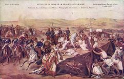 Postal Detalle de la toma de la Tropa de Abd EL Kader Militaria