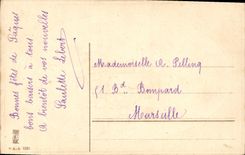 Vintage Postcard Fantasy Flowers Easter Lily of the valley