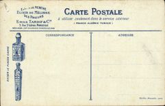 Postal Caza Cazador Perro Ilustrador Beauvais Publicidad Emile Tardif