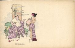 Postal Fantasia Ilustrador los romanos