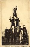 CPA Cirque Souvenir des cosaques Djignites 