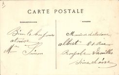 Vintage Postcard Rennes Kiosk music of the 41eme to the Botanical garden