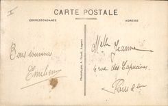 Vintage Postcard Angers the garden of the E-mail and the Kiosk