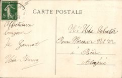 Vintage Postcard Bandstand Gannat Jardin Delarue