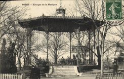 Vintage Postcard Kiosk of the Rodez music