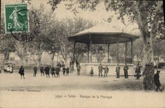 Vintage Postcard Kiosk of the music Living room