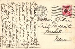 Vintage Postcard Dog Dogs At the edge of the Lake of Large St Bernard