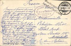 Vintage Postcard Dog Dogs Large St Bernard Maitre and servants