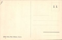 Vintage Postcard Dog Dogs Old people's home of Large St Bernard the raising of the dogs