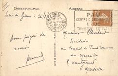 Vintage Postcard Dog Puppies of mountain of the Kennels Club of Argeles