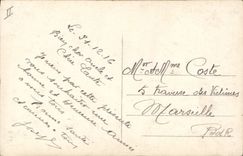 Vintage Postcard Militaria Albert 1st King de Belgique Angel France