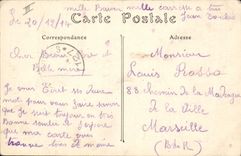 Vintage Postcard Militaria French Army General Pau