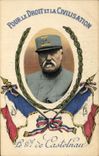 Vintage Postcard Militaria For the line of the civilization General of Castelnau