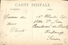 Vintage Postcard Militaria French Marshal Ordering in chief English army