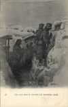 CPA Militaria Une nuit dans la tranchee 23 novembre 1914 