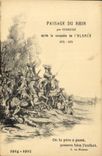 CPA Militaria Passage du Rhin par Turenne apres la conquete de l'Alsace 