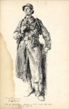 CPA Militaria Poilu 
