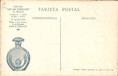 Vintage Postcard Militaria Fantassins in ambush Publicite Perfume an air makes fragrant Rigaud Paris France