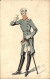 CPA Militaria Officier 
