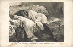 CPA Erotique Salon 1908 Averardi Apres le Veglione 