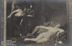 CPA Erotique Salon 1912 Mme Consuelo Fould La part du chef 