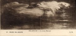CPA Musee du Louvre Paris Delaroche La jeune martyre 