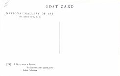 CPA A girl with a Broom Rembrandt Mellon Collection 