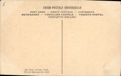 CPA Ecole Florentine Un vieillard et un enfant Musee du Louvre Paris 