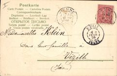 CPA Fantaisie Fleurs Enfant 