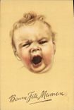 Vintage Postcard Fantasy Illustrator Child Baby Good festival Mom