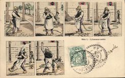 Vintage Postcard Fantasy Illustrator the public sprinkler