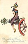 Vintage Postcard Fantasy Illustrator Canon Woman