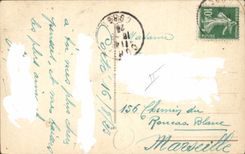 Vintage Postcard Fantasy Illustrator Landscape Boat