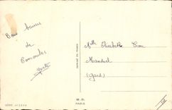 Vintage Postcard Fantasy Illustrator Child Saxophone