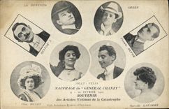 Postal Leo Derenda Green Naufragio General del Chanzy