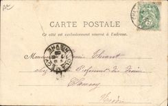 Vintage Postcard Circus Barnum & Bailey Chases of roman chariots