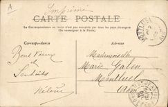 Postal Artista Niño Pantera Perro