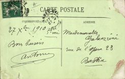 Vintage Postcard Cannes Kiosk the concert on the Place of the casino