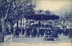 CPA Kiosque de la musique Allees de la Liberte Cannes 