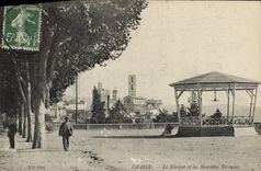 Vintage Postcard the Kiosk and new terraces Fatty