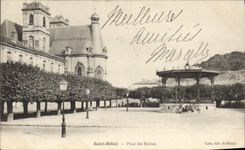 CPA Kiosque Saint Mihiel Place des Moines 