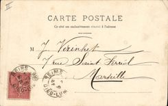 CPA Kiosque de la Patte d'Oie Reims 