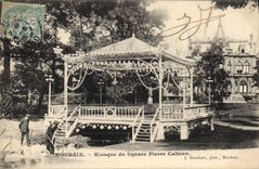 Vintage Postcard Kiosk of the public garden Pierre Catteau