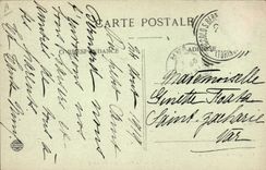 Vintage Postcard Dog of the Godly young saint Bernard Chiens